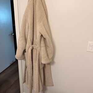 Cozy Beige Fleece Robe